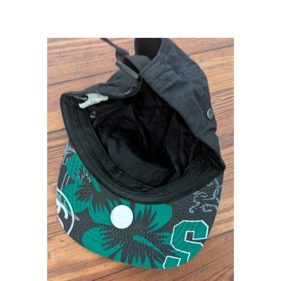 Vintage Stussy Flower Hawaii Stussy Logo Spell Out Box Logo 5 Panel Hat Cap - Picture 3 of 5